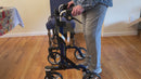 Folding Rollator – Stylish, Functional & Lightweight Mobility Aid for Seniors | All-Terrain Walker with Resting Seat, Storage Bag & Safety Brakes for Indoor & Outdoor Use
