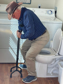 NEW Rock Steady Cane II; Hip, Knee Surgery Recovery Aid – Helps You Recover Faster from Surgeries and Injuries. Fully Adjustable Walking Cane Keeps You Moving, Increasing Circulation and Flexibility Brand: Rock Steady Cane