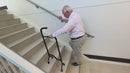 "Stair Assist Cane by Rock Steady Cane – Adjustable Height, Lightweight Design, Supports Up to 300 lbs, Ideal for Seniors and Post-Surgery Recovery"